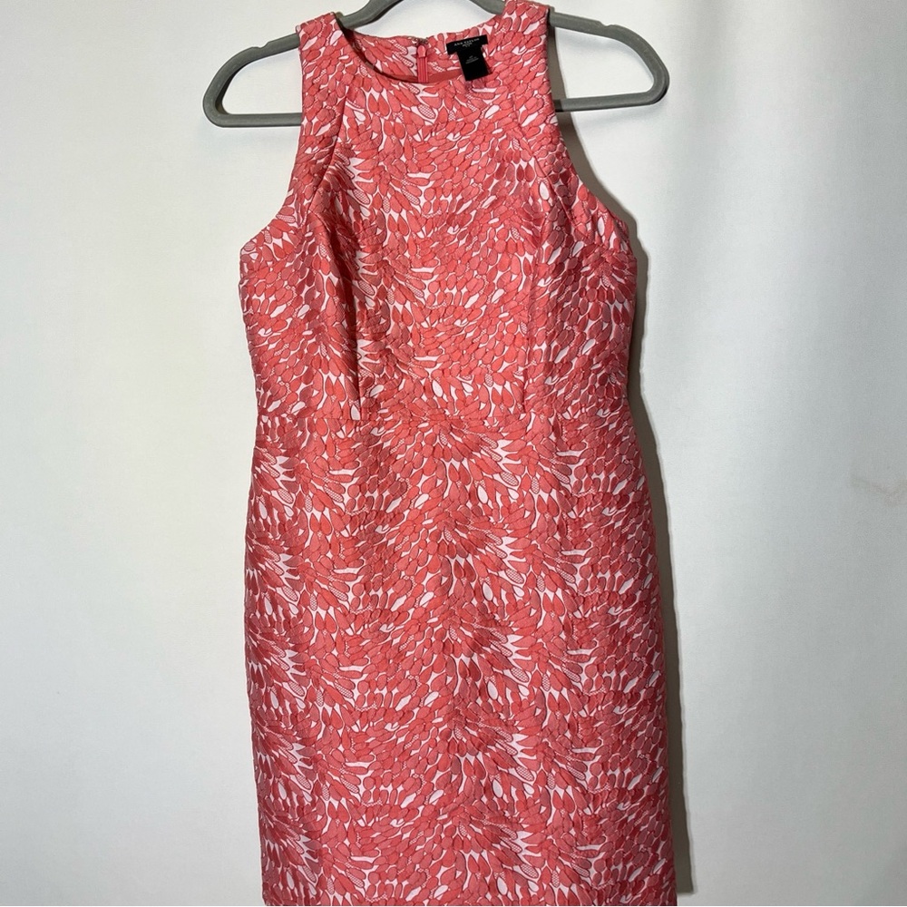 Ann Taylor Pink Sheath Midi Dress for Weddings